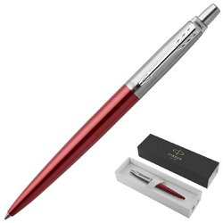 Ручка шариковая Parker Jotter Kensington Red CT цвет чернил синий цвет корпуса красный/серебристый (артикул производителя 1953187)